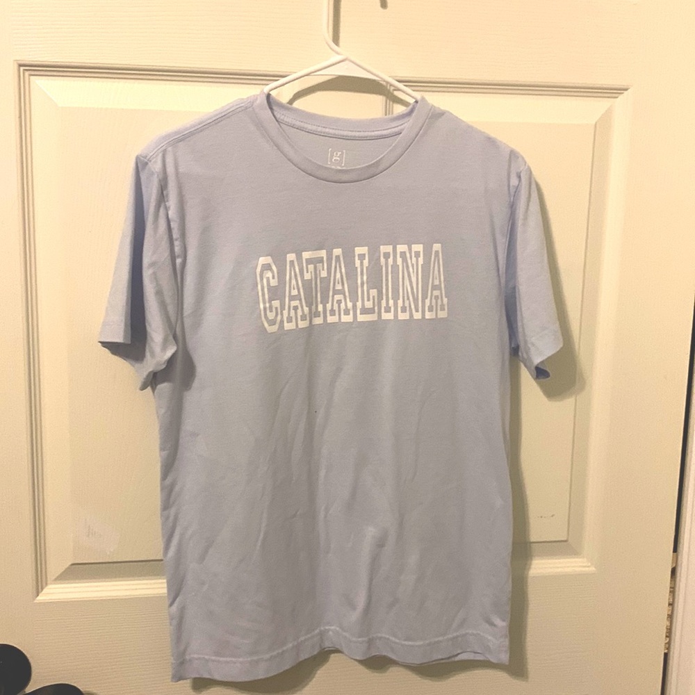 Pale blue Catalina island t-shirt